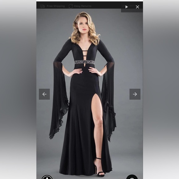 Rachel Allan Couture Long Sleeve NWT - Picture 2 of 3